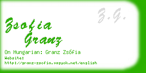 zsofia granz business card